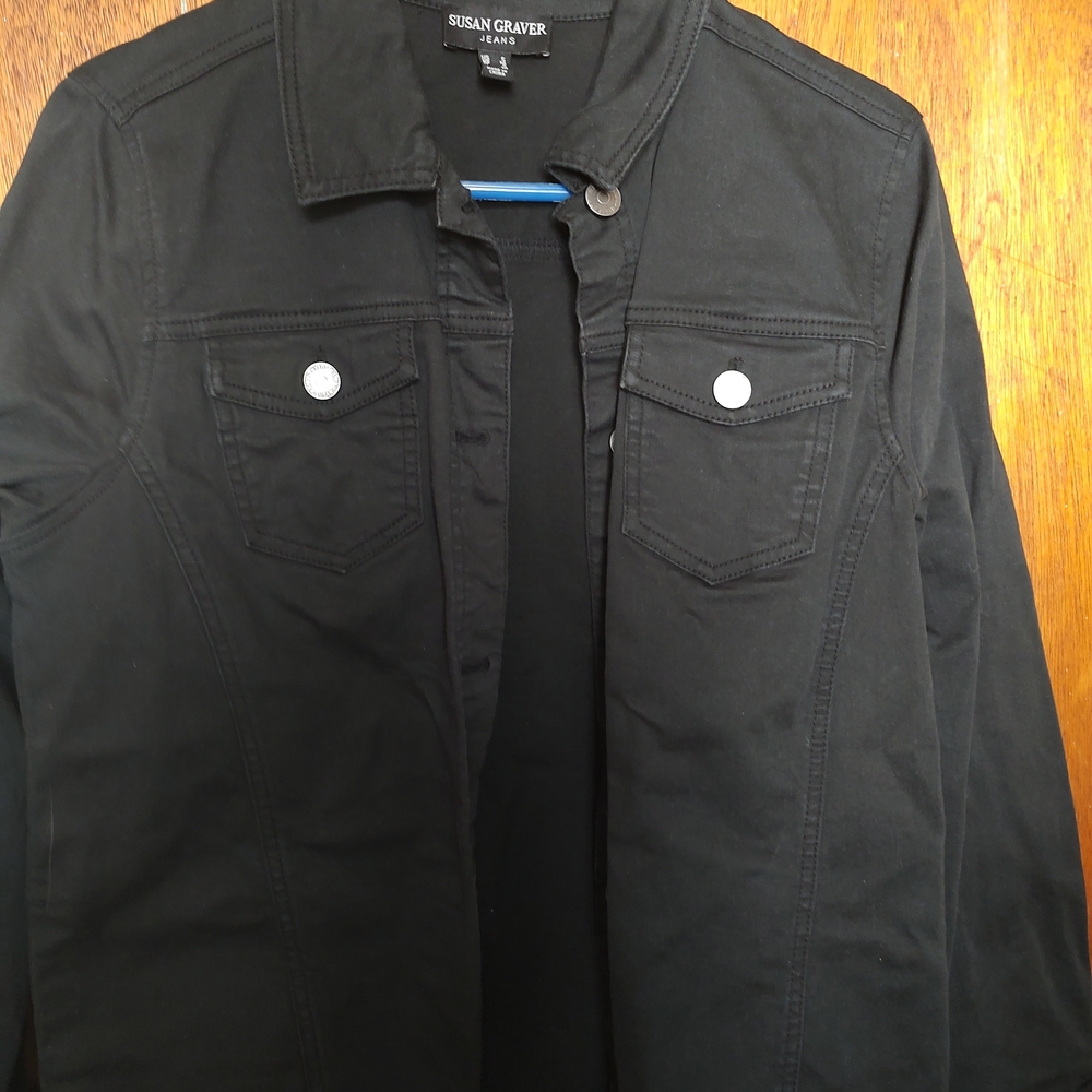 Susan Graver Black Lightweight Men's Jacket